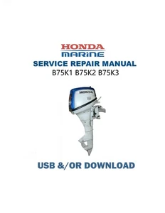 Manual de servicio fueraborda Honda B75K2 B75K3 | CD O USB - Imagen 1 de 14