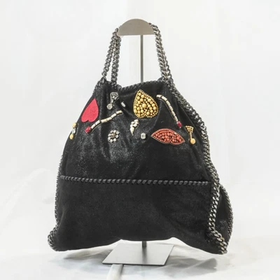 Auténtico bolso de hombro con cadena Stella McCartney Falabella de cuero plateado para mujer Foto 1 de 4