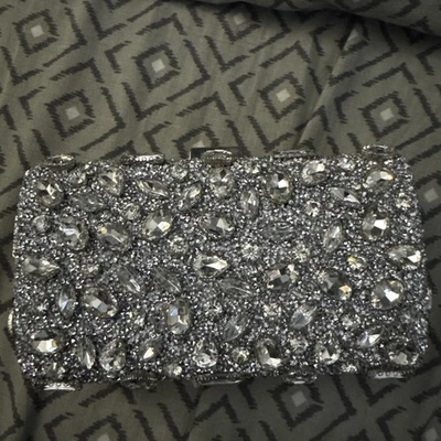 Women’s Silver Stones Clutch (Purse) Bridal or Evening wear - Image 1 of 4