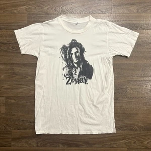 Camiseta años 90/de colección Rob Zombie puntada única celebridad local blanca talla grande - Imagen 1 de 7
