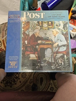 Norman Rockwell April Fool's Cover 500pc Jigsaw Puzzle NIB Sealed 1943 Post Rare - Image 1 of 4