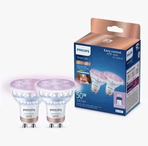 Philips Wiz GU10 Smart LED WLAN Leuchtmittel - 2er Pack - Bild 1 von 7