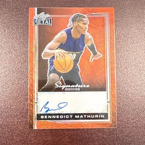 Bennedict Mathurin 1/1 2024 Leaf Metal Signature Series 1 of 1 Autograph - Bild 1 von 2