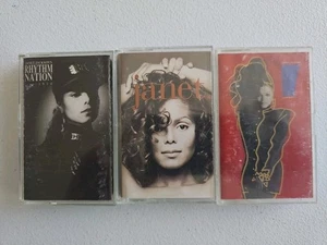 Janet Jackson Cassette Tape Lot x3 | Control, Janet. Rhythm Nation | ALL TESTED - Picture 1 of 5