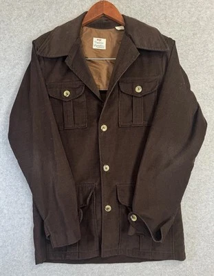 Chaqueta Blazer De Colección Rara Levi’s Panatela Signature Marrón Pana Talla 40R Años 70 Foto 1 de 4