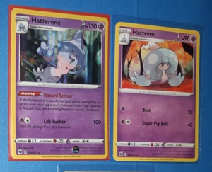 2x Hatterene 020/073 holo & 3x Hattrem 019/073 (2 reverse holo) NM - Bild 1 von 3