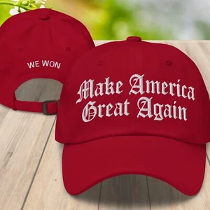 Make America Great Again Dark Gothic MAGA Baseball Cap Dad Hat for Men Women - Picture 1 of 25