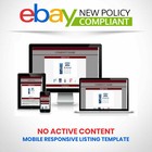 eBay Store Shop Listing Template HTML Mobile Responsive Design 2019 Compliant