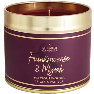 SHEARER CANDLES Frankincense and Myrrh Long Lasting Large Tin Scented Candle - Picture 1 of 5