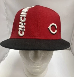 Gorra New Era MLB Cincinnati Reds 1869 59Fifty ajustada 7 1/4 3D bordada - Imagen 1 de 13