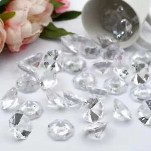47pcs Acrylic Diamond Gems Pirate Plastic Gem Large Acrylic Gem Jewel Bulk Clear - Picture 1 of 1