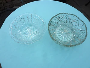 2 Salatschüsseln aus Glas, gut erhalten, Schüssel, Obstschale, Salatschüssel - Bild 1 von 6