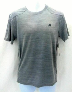 Russell Men's Shirt Short Sleeve Dri Power Performance Tee Gray Size Small - Picture 1 of 4