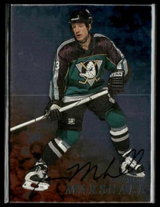 Jason Marshall #1 1998-99 Be a Player Autographs Anaheim Mighty Ducks - Picture 1 of 2