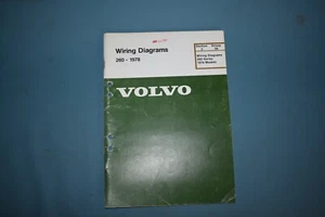1978 Volvo 260 Wiring Diagrams Service Shop Repair Manual - Foto 1 di 11