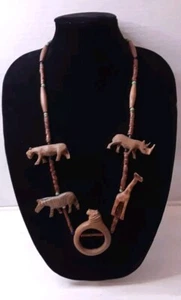 Vintage Authentic African Safari Fetish Necklace - Picture 1 of 7