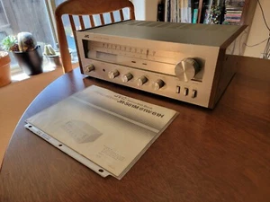 JVC JR-S61W Amp / Stereo Receiver WITH MANUAL, Works but Needs Cleaning - Picture 1 of 8