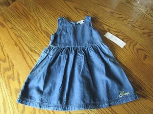 GUESS Toddler Girls Denim Dress Size 3T NWT - Picture 1 of 10