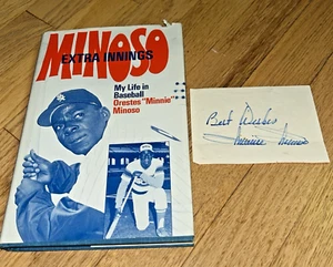 1983 Extra Innings: My Life In Baseball "Minnie" Minoso - SIGNED + 2nd Autograph - Imagen 1 de 12