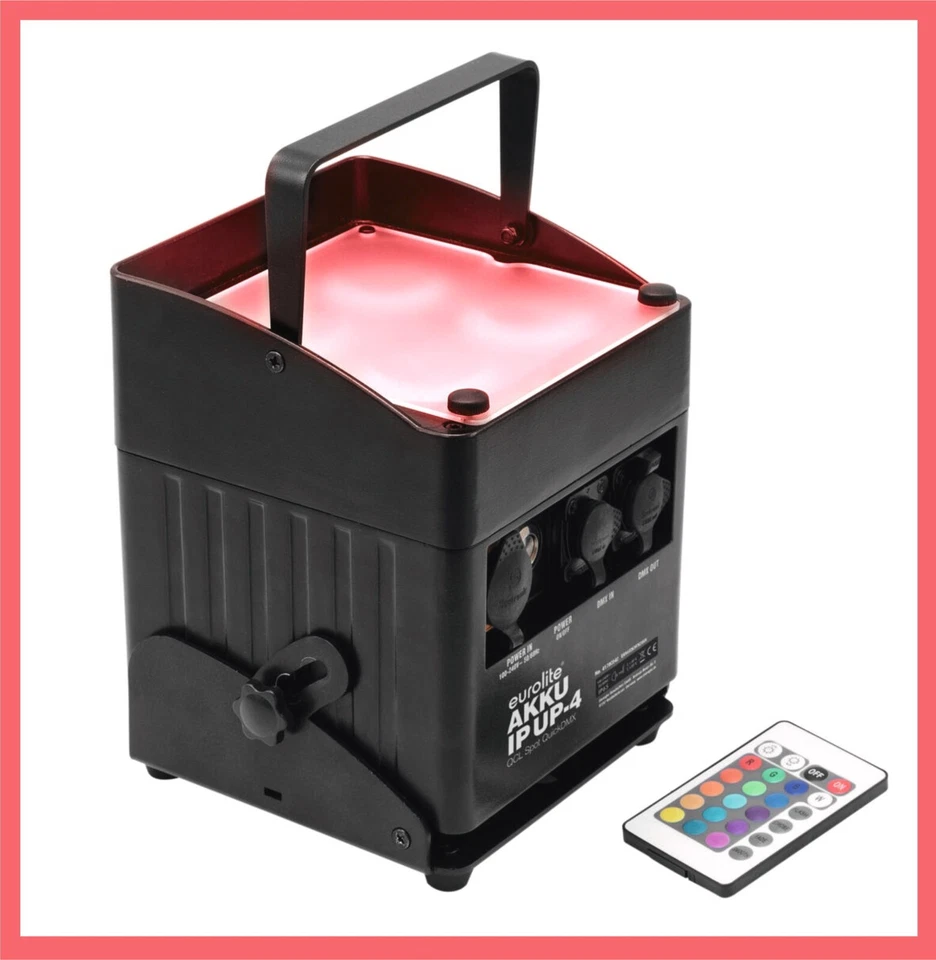 Eurolite AKKU UP-4 QCL 4in1-LED QuickDMX Licht-Effekte-Spot (41700542)