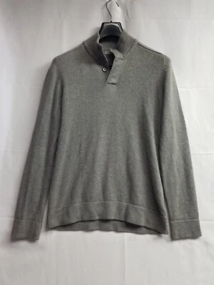 Horny Toad Men's Size Small 100%  Quarter Button Pullover Sweater Gray - Image 1 of 4