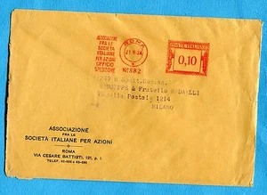 1934 ROMA - ASS.FRA LE SOC.IT.PER AZIONI - UFFICIO SPEDIZIONE c.10 su B (256108) - Picture 1 of 1