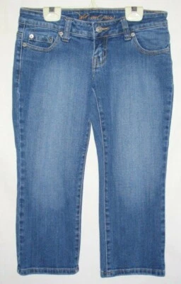 Pantalones de mezclilla para mujer Junior 3 Wet Seal BAJOS CAPRIS 30x20,5 algodón 2 % spandex XC Foto 1 de 3