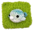 Press Bubble Squishy Blue Multi Crochet Handmade Toy | Duck | Blow Bubblegum
