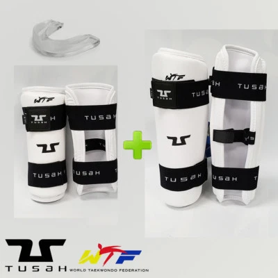 ADIDAS Tusah Taekwondo WTF Competition Sparring Gear Set w/ Mouthguard