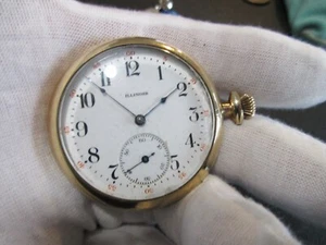 Elgin Illinois late 1800s 14k Gold Filled 25 Years Jewel 43.5mm non working - Picture 1 of 7