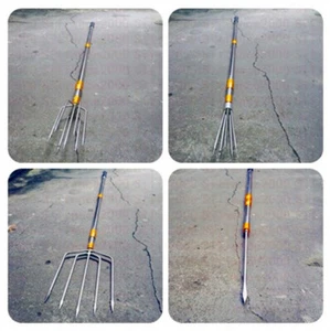 7 / 5 / Single Prong Harpoons M8 Spear Rod Gun Gig Fish Frog Salmon Eel Barbed - Picture 1 of 11