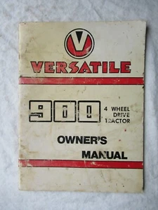Versátil 900 4 ruedas motrices tractor manual del propietario - Imagen 1 de 9