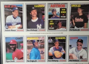 1992 Baseball Card Magazine Uncut Sheet Griffey - Mattingly - Ripken - O. Smith - Picture 1 of 2
