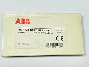 1PC ABB LED BULB 1SFA616921R2141 (BA9S) 110 - 130VAC/DC  RED - Picture 1 of 7