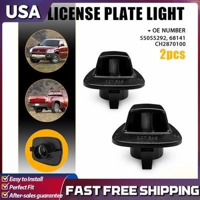 Luz de matrícula para Dodge Dakota 06-09 Mitsubishi Raider 97-10 carcasa completa Foto 1 de 4