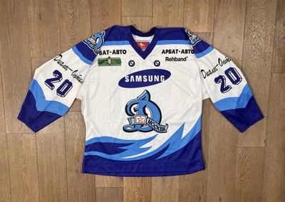 Camiseta deportiva KHL Moscow Dynamo Evgeni Nabokov auténtica talla 52 Rusia Lutch Sport Foto 1 de 4