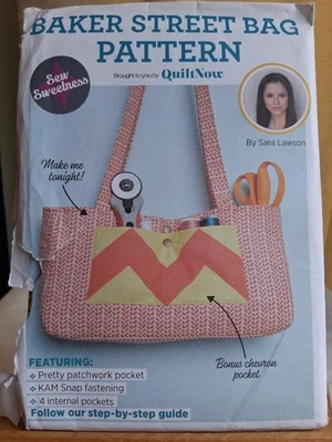 Sew sweetness sewing Pattern -  Ladies Stylish Multi pocket bag - Image 1 of 4