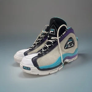 Fila Grant Hill Size 13 Mens White Suede Athletic Basketball Shoes (gww15) - Picture 1 of 6