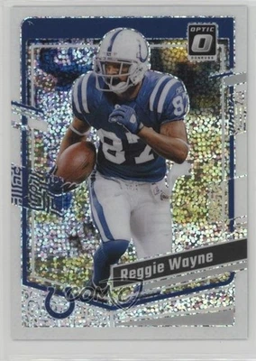 2023 Panini Donruss Optic White Sparkle Prizm Reggie Wayne #80 - Image 1 of 2