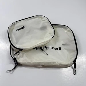 Juego de 2 cubos de embalaje de compresión Thule bolsa de ropa nailon blanco logotipo de la empresa nuevo - Imagen 1 de 9