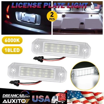 2Pc LED License Plate Light for 92-95 Honda Civic 3 Door Hatchback Rear Tag Lamp - Image 1 of 4