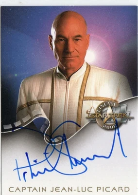Star Trek Cinema 2000 Auto Autograph A1 Patrick Stewart Captain Jean-Luc Picard - Image 1 of 4