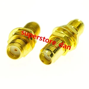 SMA female to SMA female nut bulkhead panel mount Lot RF connector Adapter - Picture 1 of 1