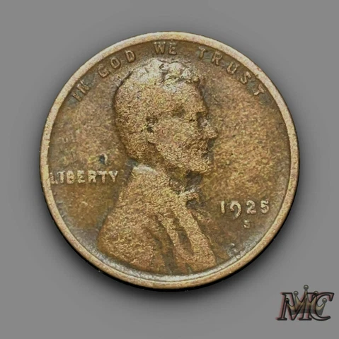 1925-S Lincoln Wheat Cent RPM Error  #AA1 Cover