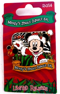 Disney Limited Release 2014 Mickey's Jingle Jungle 5K Navidad Run 3D Pin Bonito - Imagen 1 de 2