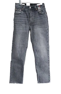 Jeans Levi's Premium 501 para mujer 23x26 originales recortados botones mosca grande E gris - Imagen 1 de 12