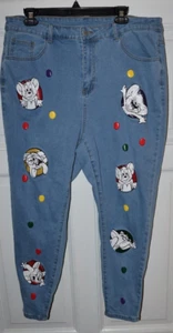 Damen Jeans Tom & Jerry Mouse Größe 36 X 26 Zeichentrickfiguren - Bild 1 von 13