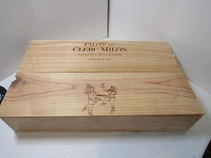 VECCHIO CASTELLO LEGNO-LEGNO CLERC MILON GRAND CRU CLASSE PAUILLAC CASSA VINO SCATOLA - Foto 1 di 3