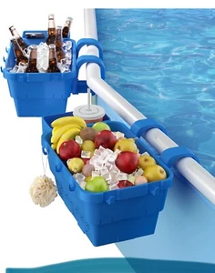 Poolside Storage Basket for above Ground Pools, above Ground Pool - Picture 1 of 6