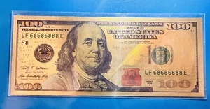 *24k .999 Gold Foil $100 Bill* Limited-Series w/sleeve (GREAT CONDITION) - Picture 1 of 5